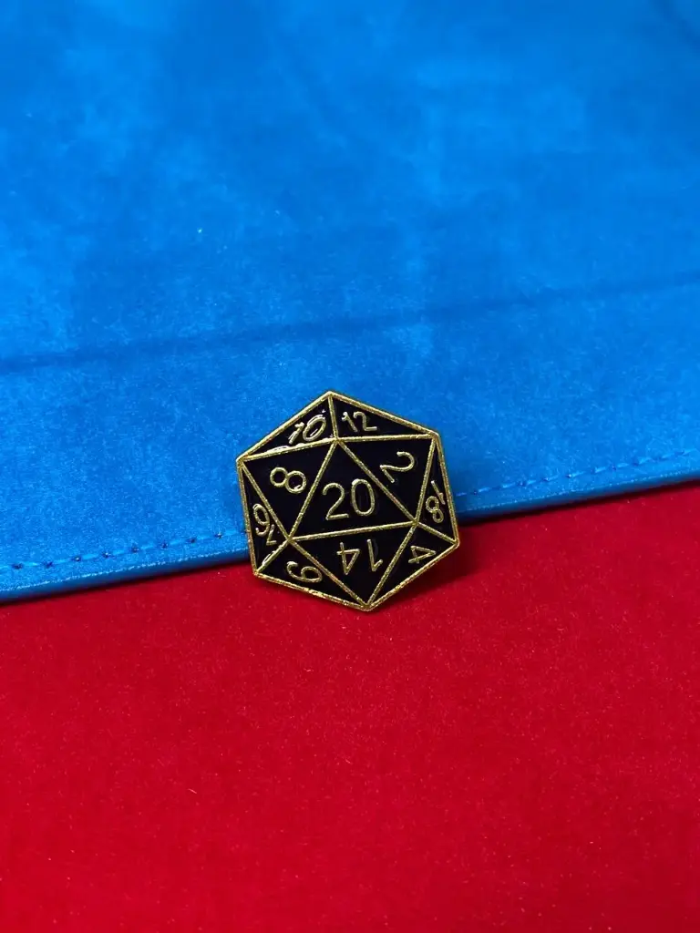 Pin dado d20