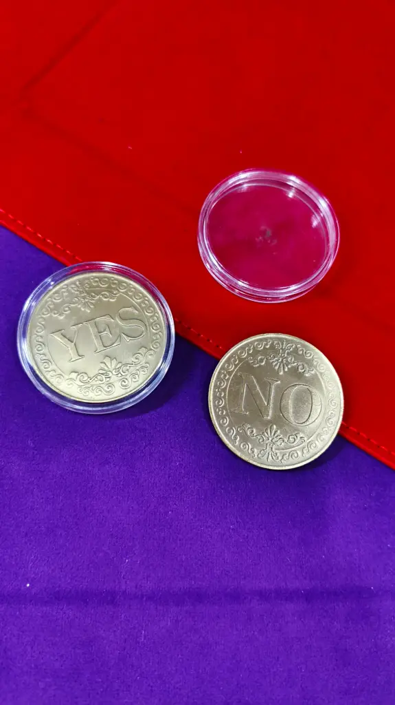Moneda Yes/No Metálica Roll 