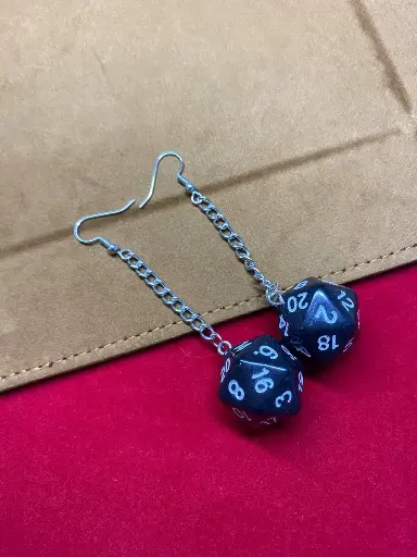 Zarcillos dados d20