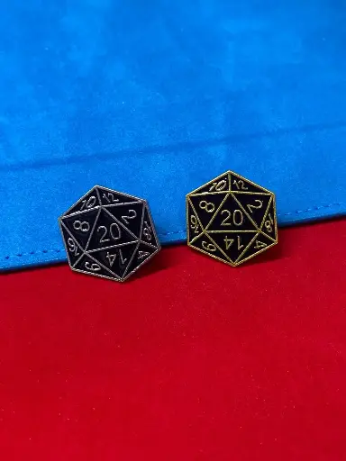 Pin dado d20