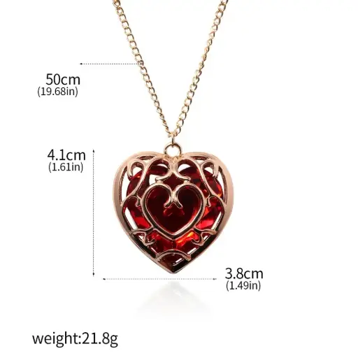 Collar corazón vida extra zelda